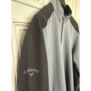 Calloway Golf Men's XL Jacket Full Zip Gray Black Zipped Pockets